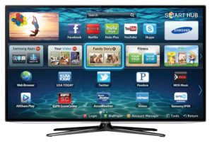 Internet enabled TV with apps