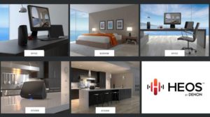 Denon HEOS play in different rooms